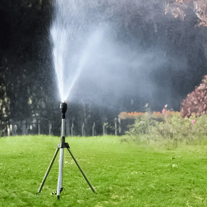 Rotary Tripod Sprinkler | Adjustable Coverage, Whisper-Quiet Operation & Ideal for Lawns and Gardens