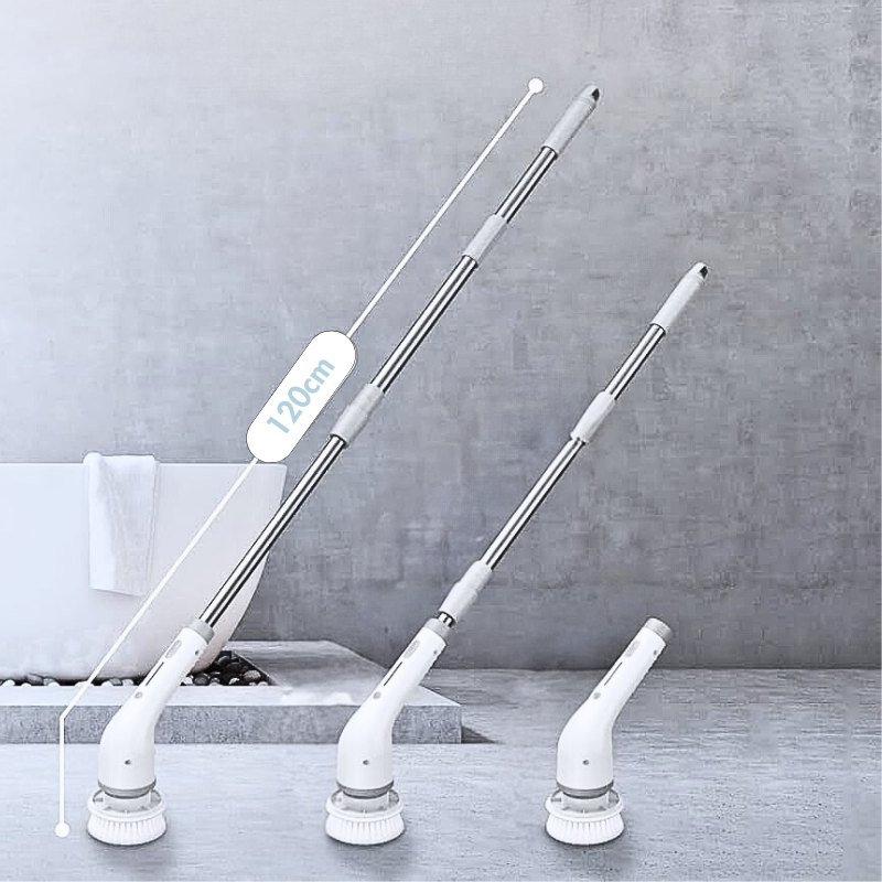 Electric Shower Scrubber | Eco-Friendly, Quick Cleaning for Soap Scum & Mold Removal in Minutes