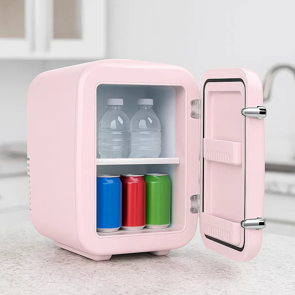 Mini Fridge | Quiet Portable Cooler & Warmer with Dual Power for Travel, Home & Camping