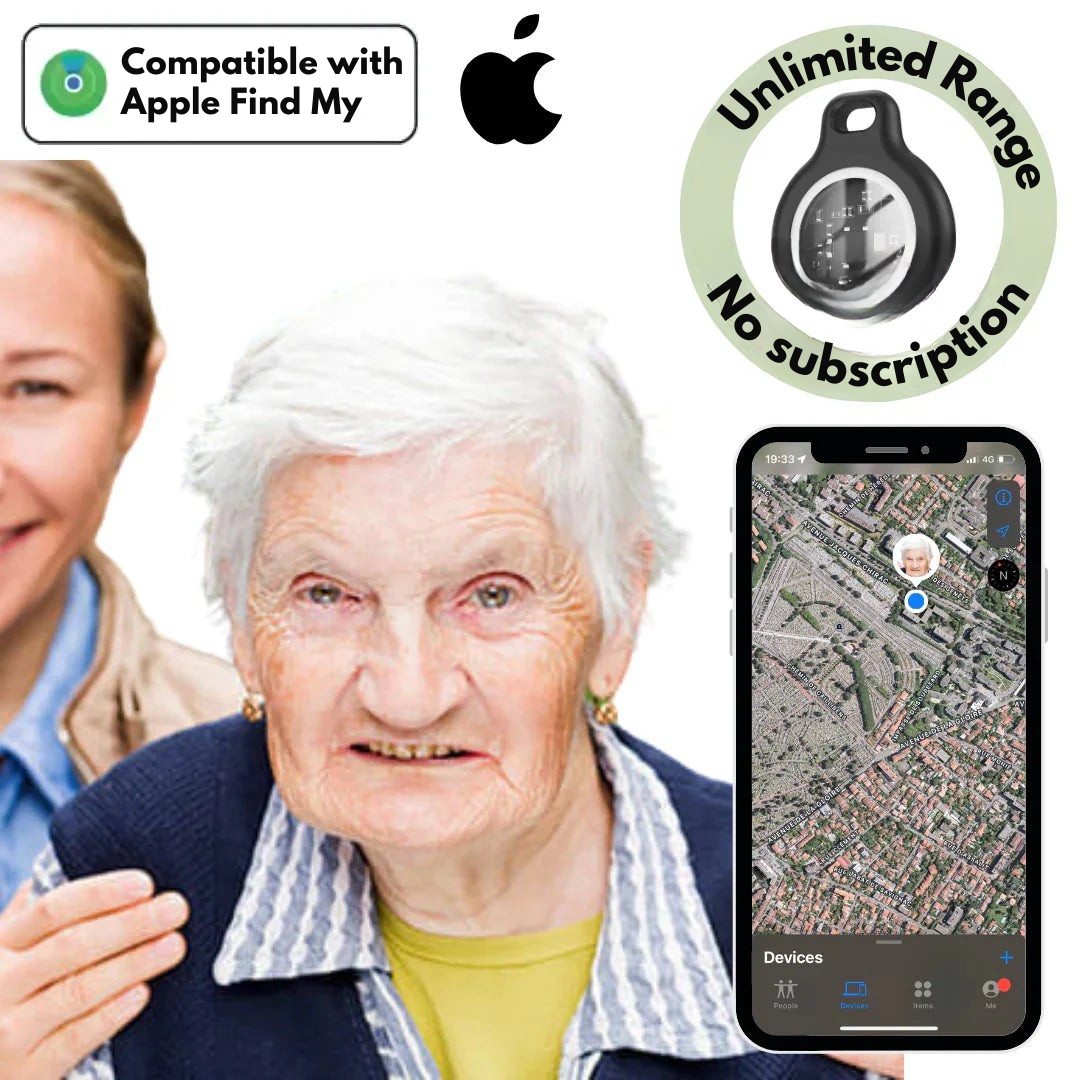 GPS Tracker for Seniors | Real-Time Tracking, Waterproof & No Subscription Fees for Peace of Mind