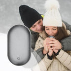 Rechargeable Hand Warmer with Power Bank | 3 Heat Levels, Fast Dual-Sided Heating & 5200mAh USB Charging for Winter Outdoor Use