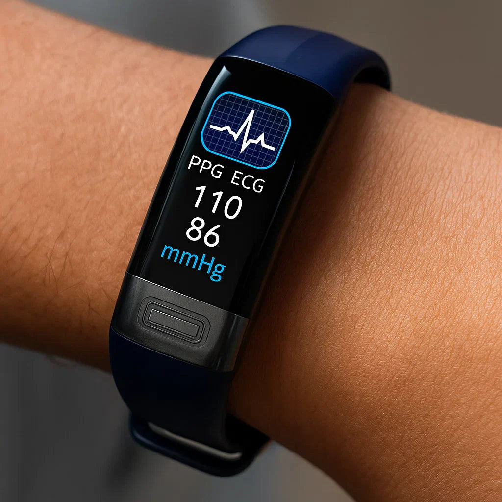 Smartwatch with ECG & Blood Pressure Monitor | Waterproof, Activity Tracking & Smart Notifications for Health Monitoring