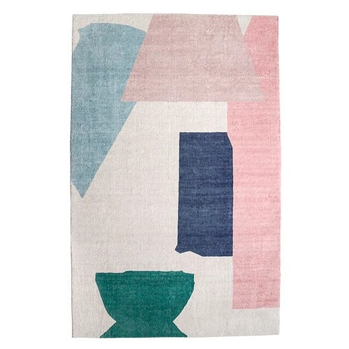 Wool Area Rug Collection - Handcrafted Geometric Patterns for Living Room & Bedroom Decor
