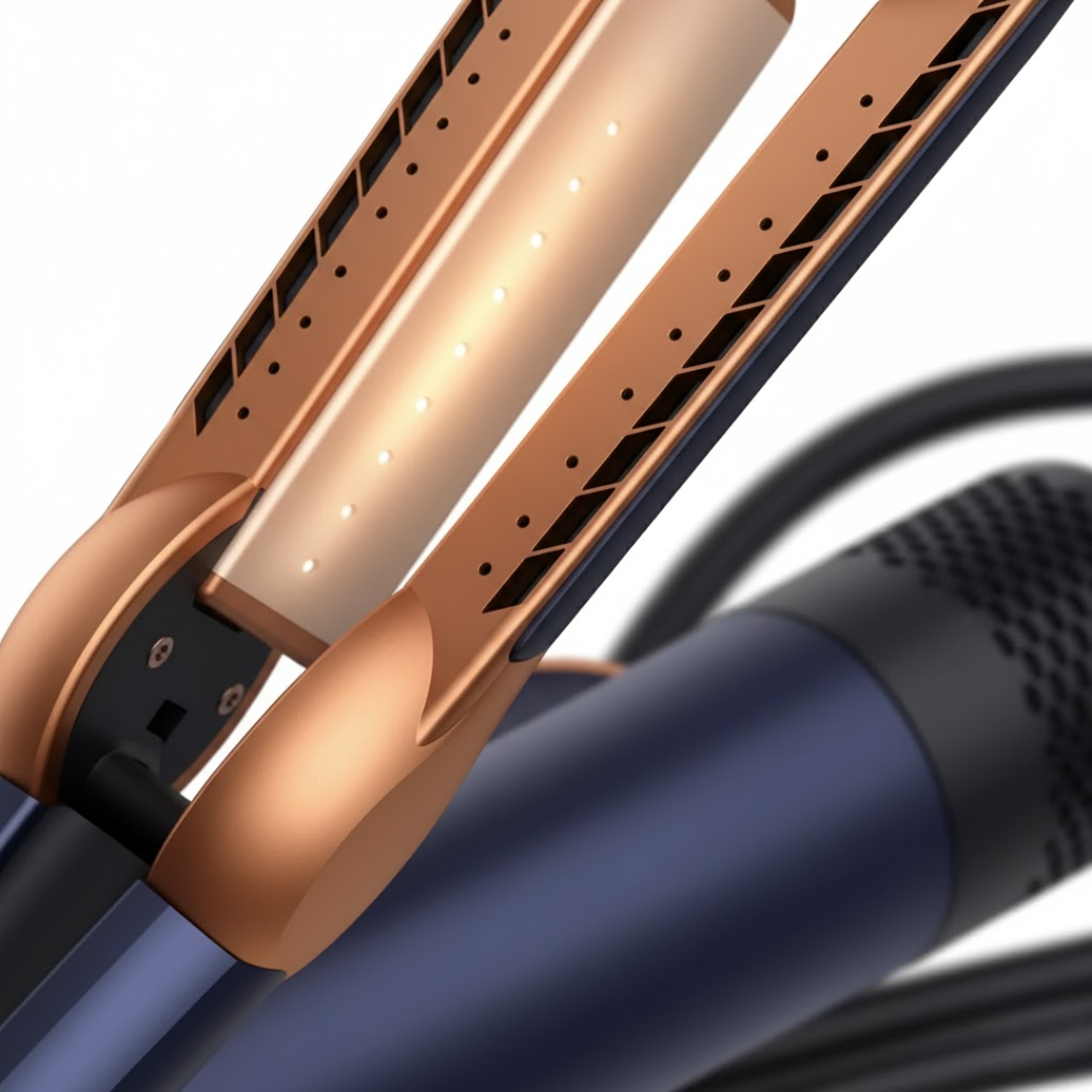 2-in-1 Hair Dryer and Straightener | Fast Heat Technology for Smooth, Frizz-Free Hair at Home or On-the-Go