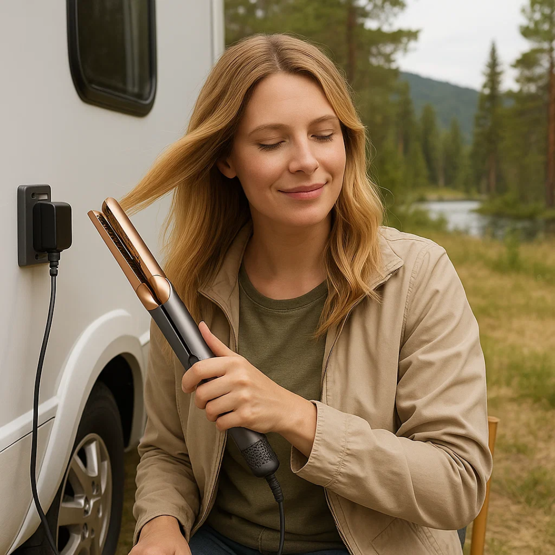 2-in-1 Hair Dryer and Straightener | Fast Heat Technology for Smooth, Frizz-Free Hair at Home or On-the-Go