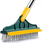 Cleaning Brush with Squeegee for Decking - Ideal Bathroom & Floor Scrubber