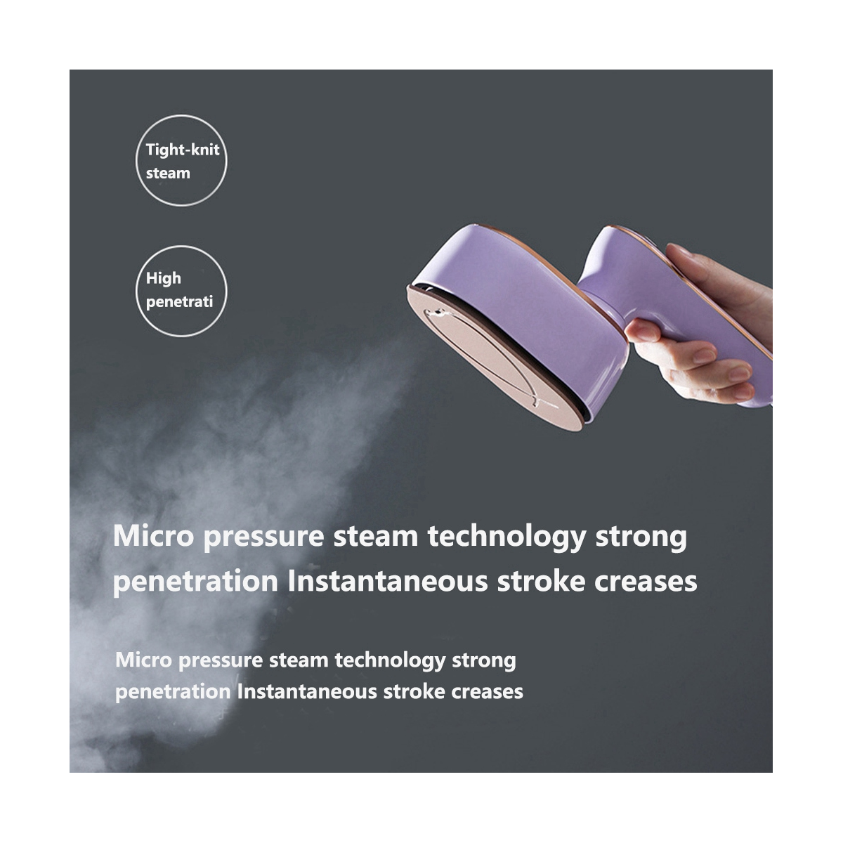 Portable Electric Iron Steamer – Lightweight & Easy for Home & Travel