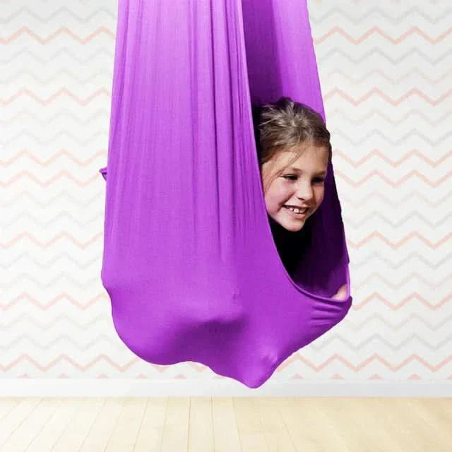 Indoor Sensory Therapy Swing for Kids | Durable, Cozy Fabric & Ideal for Autism, ADHD, or Sensory Processing Needs
