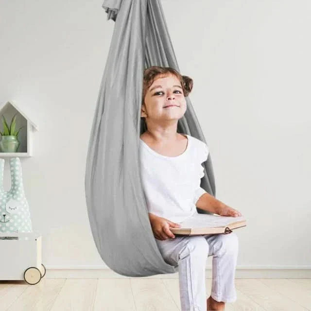 Indoor Sensory Therapy Swing for Kids | Durable, Cozy Fabric & Ideal for Autism, ADHD, or Sensory Processing Needs