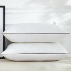 High Support Medium Firm Pillows - Pack of 2 Washable Hotel Quality Sleep Pillows for Back and Side Sleepers