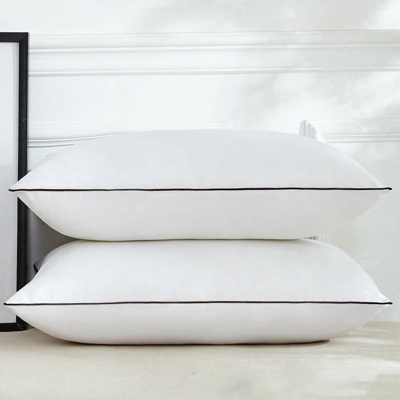 High Support Medium Firm Pillows - Pack of 2 Washable Hotel Quality Sleep Pillows for Back and Side Sleepers