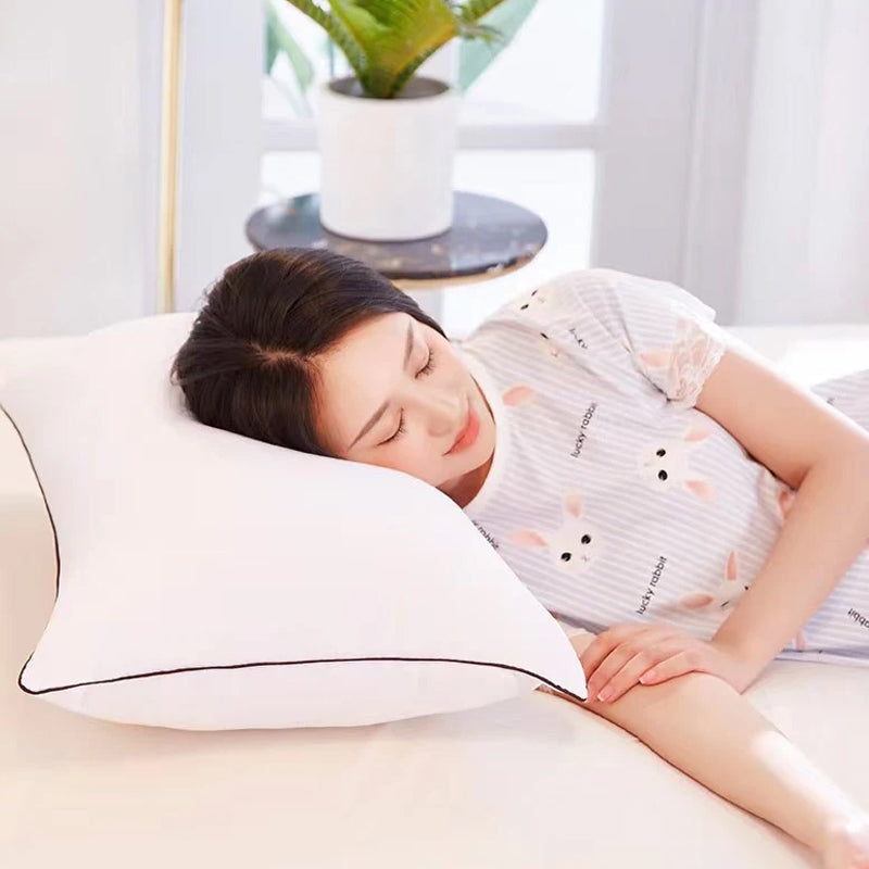 High Support Medium Firm Pillows - Pack of 2 Washable Hotel Quality Sleep Pillows for Back and Side Sleepers