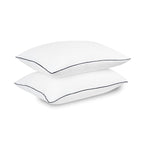 High Support Medium Firm Pillows - Pack of 2 Washable Hotel Quality Sleep Pillows for Back and Side Sleepers