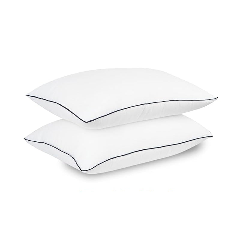 High Support Medium Firm Pillows - Pack of 2 Washable Hotel Quality Sleep Pillows for Back and Side Sleepers