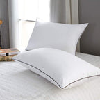 High Support Medium Firm Pillows - Pack of 2 Washable Hotel Quality Sleep Pillows for Back and Side Sleepers