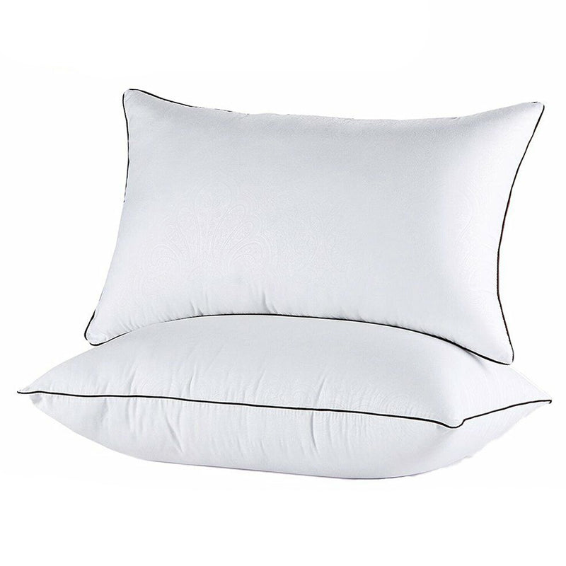High Support Medium Firm Pillows - Pack of 2 Washable Hotel Quality Sleep Pillows for Back and Side Sleepers