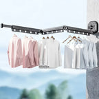 Retractable Wall-Mounted Drying Rack | Space-Saving, Easy to Install & Ideal for Small Laundry Areas