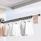 Retractable Wall-Mounted Drying Rack | Space-Saving, Easy to Install & Ideal for Small Laundry Areas