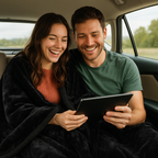 Waterproof Love Blanket | Machine Washable, Soft Fabric & Ideal for Home, Travel, and Romantic Evenings