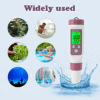 Digital Pool Water Tester | 7-in-1 pH, Chlorine, Temperature & Real-Time Monitoring for Accurate Water Quality Management