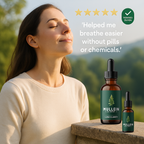 Natural Mullein Extract | Mullein Drops for Lung Detox - Support Lungs & Clear Phlegm with Herbal Power