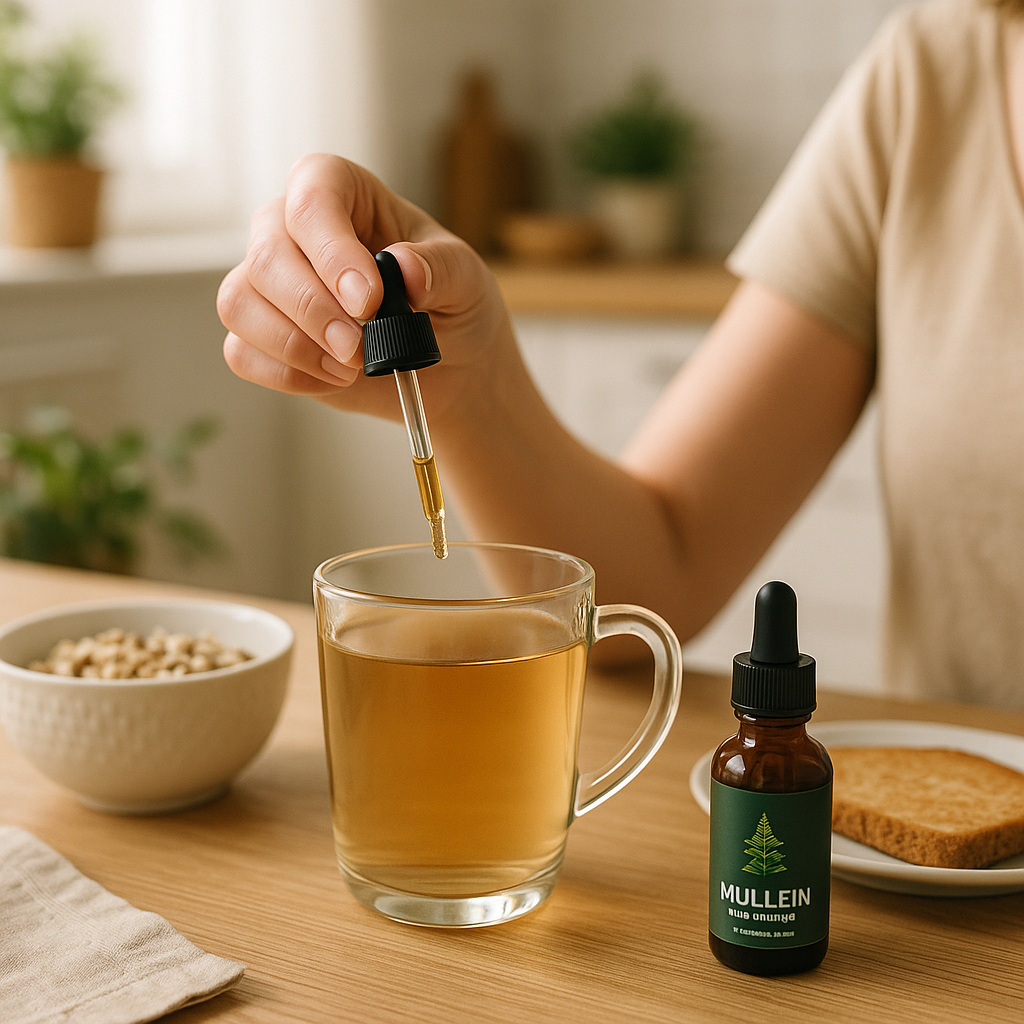 Natural Mullein Extract | Mullein Drops for Lung Detox - Support Lungs & Clear Phlegm with Herbal Power