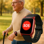 Senior GPS Smartwatch with Fall Detection | Waterproof, SOS Alerts & Health Tracking for Elderly Safety and Independence