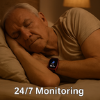 Senior GPS Smartwatch with Fall Detection | Waterproof, SOS Alerts & Health Tracking for Elderly Safety and Independence