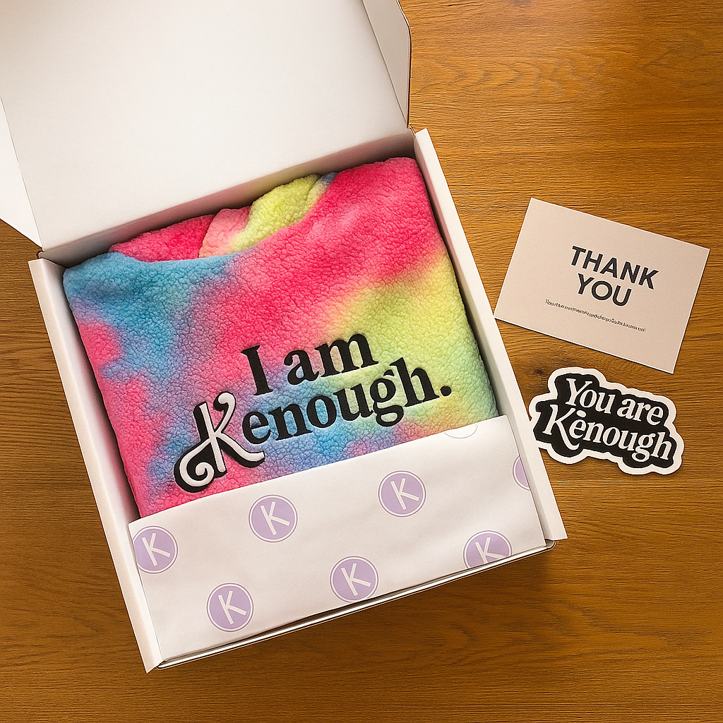 Adult I AM Kenough Hoodie Unisex Soft Fleece Pullover Sweatshirt for Men Women