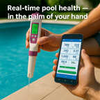 Digital Pool Water Tester | 7-in-1 pH, Chlorine, Temperature & Real-Time Monitoring for Accurate Water Quality Management