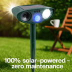 Ultrasonic Outdoor Mouse Repeller | Solar Powered, Waterproof & Eco-Friendly for Garden and Yard Protection