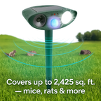 Ultrasonic Outdoor Mouse Repeller | Solar Powered, Waterproof & Eco-Friendly for Garden and Yard Protection