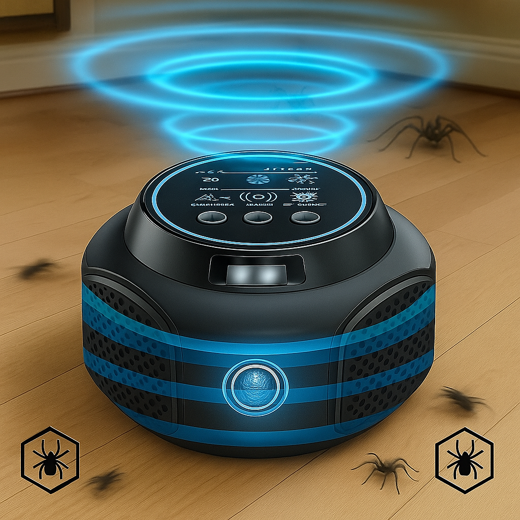 Plug-In Ultrasonic Spider Repeller | Chemical-Free, Safe & Silent for Home Coverage up to 3200 sq. ft.