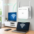 5G WiFi Booster Extender, High-Speed Signal Amplifier for Home & Office, Enhanced Connectivity for Streaming & Gaming