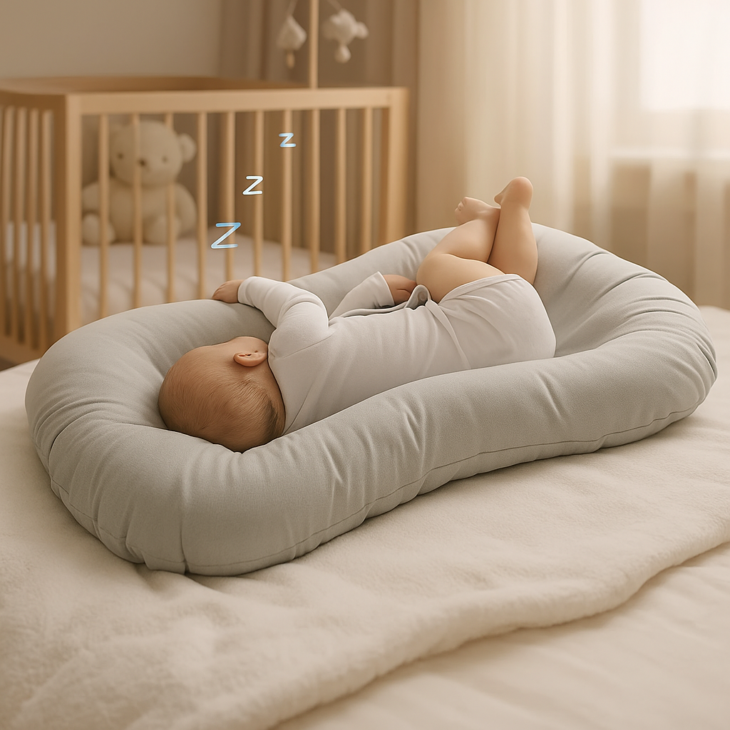 Organic Baby Lounger | Ultra-Soft, Breathable & Travel-Friendly for Cozy Playtime and Naptime