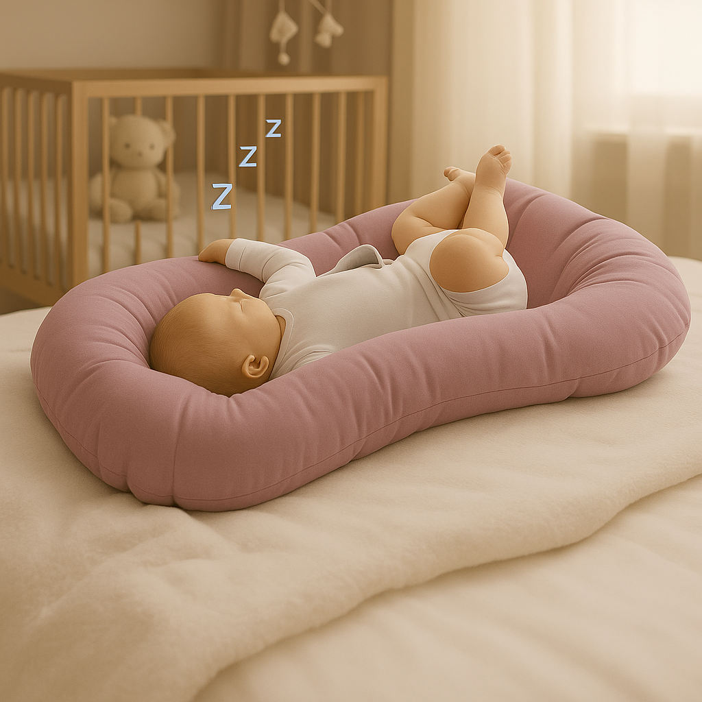 Organic Baby Lounger | Ultra-Soft, Breathable & Travel-Friendly for Cozy Playtime and Naptime