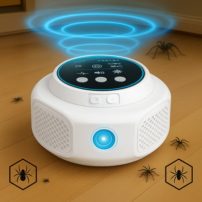 Plug-In Ultrasonic Spider Repeller | Chemical-Free, Safe & Silent for Home Coverage up to 3200 sq. ft.