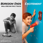 Laser-Controlled Wall Climbing RC Car | Gravity-Defying, LED Lights & Stunt Ready for Indoor Racing Fun