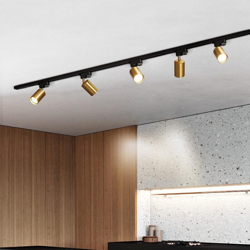 LED Recessed Rail Lighting Fixture - 3/4/5 Light Options for Modern Home Illumination