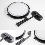LED Rechargeable Makeup Mirror | 3-Color Touch-Control, Magnifying & Wall-Mount Design for Precision Grooming and Skincare