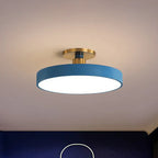 LED Round Flush Mount Ceiling Light - Nordic Style Acrylic Fixture for Bedroom & Low Ceilings