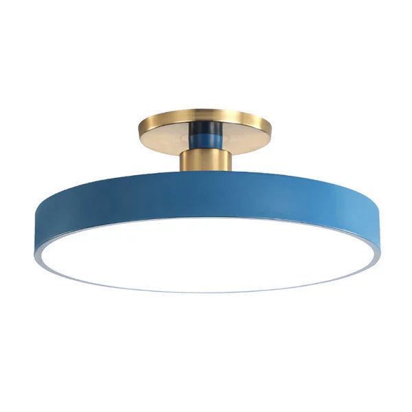 LED Round Flush Mount Ceiling Light - Nordic Style Acrylic Fixture for Bedroom & Low Ceilings