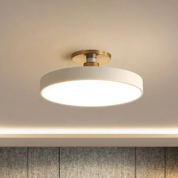 LED Round Flush Mount Ceiling Light - Nordic Style Acrylic Fixture for Bedroom & Low Ceilings