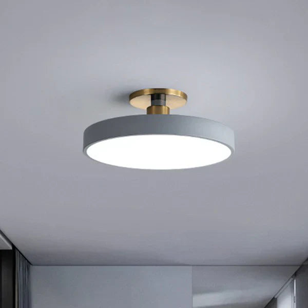 LED Round Flush Mount Ceiling Light - Nordic Style Acrylic Fixture for Bedroom & Low Ceilings