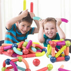 Magnetic Building Blocks | Durable, Safe & Creative Toy for Kids Aged 2+ to Enhance Coordination and Imagination
