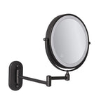 Rechargeable LED Magnifying Makeup Mirror - Black, 10x Magnification, Ideal for Bathroom & Beauty Routine