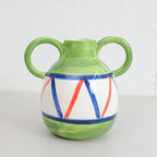 Ceramic Flower Vase for Home Decor - Modern Decorative Pot for Living Room & Office Centerpieces