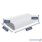 Orthopaedic Memory Foam Pillow | Ergonomic B-Shape Design & Adjustable Height for Neck and Spine Support