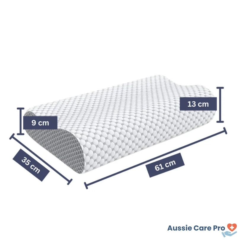 Orthopaedic Memory Foam Pillow | Ergonomic B-Shape Design & Adjustable Height for Neck and Spine Support