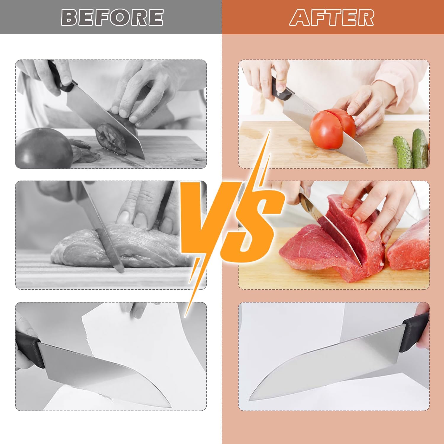 Manual Diamond Knife Sharpener | Premium Wooden Base & Magnetic Angled Design for Professional Kitchen Use